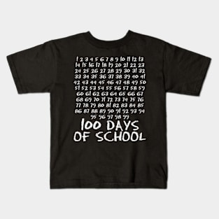 100Th Day Of School Teacher Kids 100 Days Math Numbers Kids T-Shirt